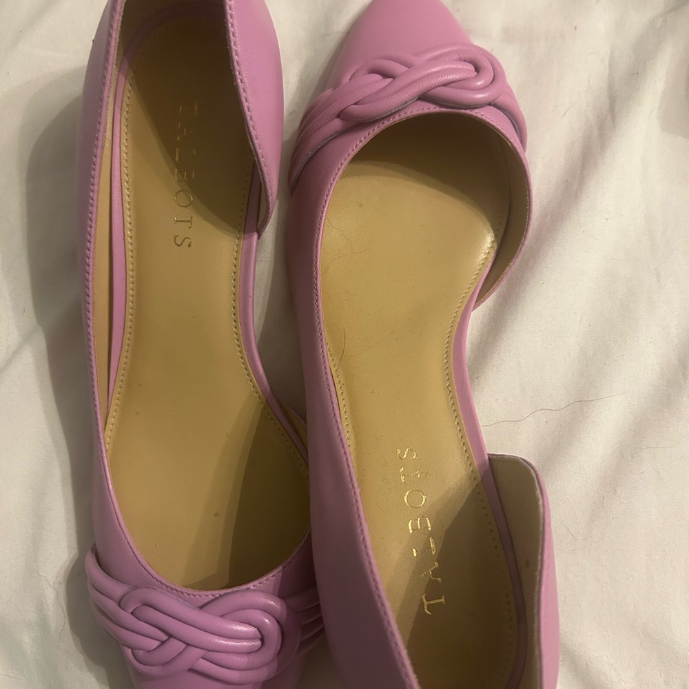 Talbots Women's Lavender Flats 9 with Knot Detail - Picture 2 of 3
